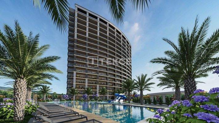 Newly-Built Flats Walking Distance of the Sea in Tömük Mersin