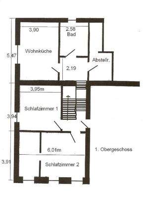 Obergeschoss links, Fell