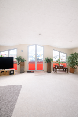 Blick zum Balkon Whg. 1