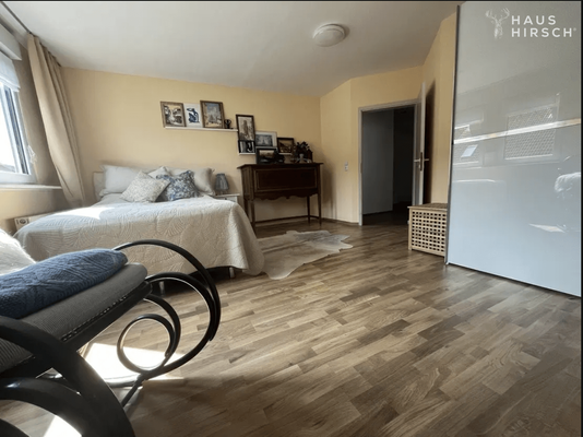 Schlafraum, eingerichtet