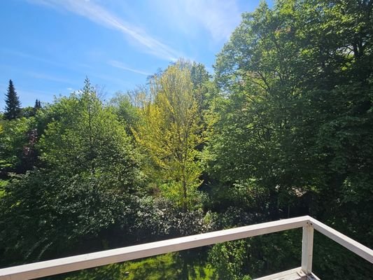 Blick vom Balkon