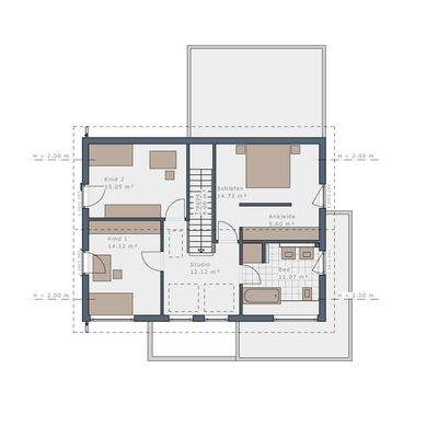 Grundriss Obergeschoss