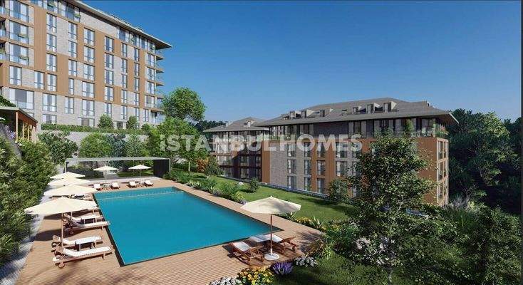 Stylish Flats in a Complex with Swimming Pool in Üsküdar İstanbul