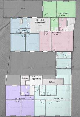1.OG HHaus 139qm, VHaus 133qm