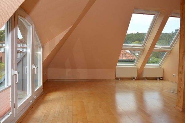 Das aufwendig ausgebaute Dachgeschoss