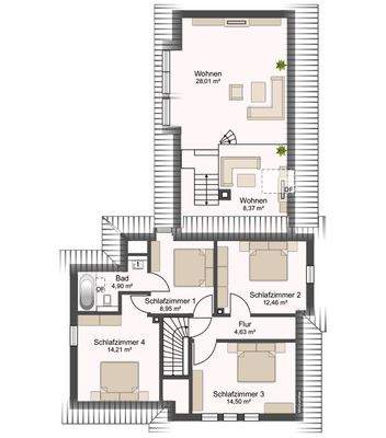 Grundriss Obergeschoss