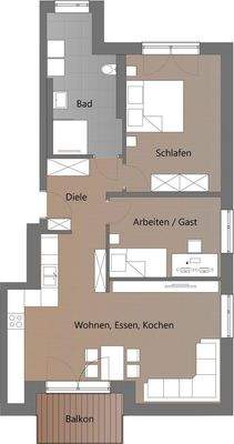 Grundriss EG-Wohnung