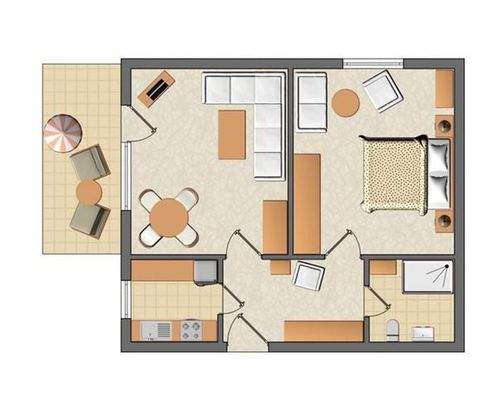 Grundriss der Wohnung