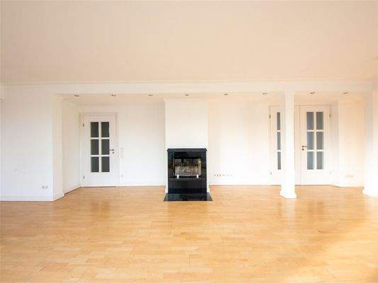 Wohnzimmer Ansicht Kamin