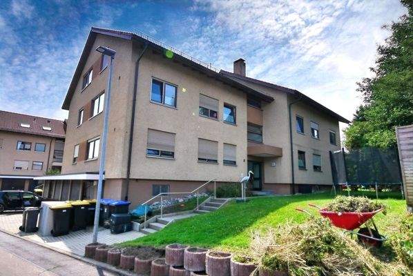 Hauseingang und Garten