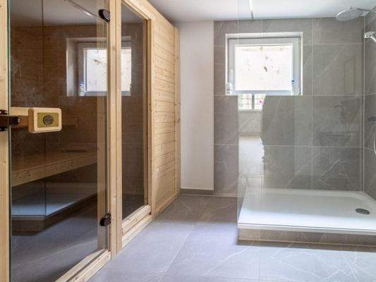 Wellnessbereich in der Einliegerwohnung 