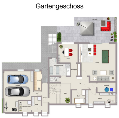 Grundriss Gartengeschoss