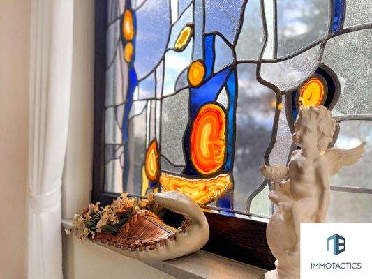 Detailbild Fenster Treppenhaus