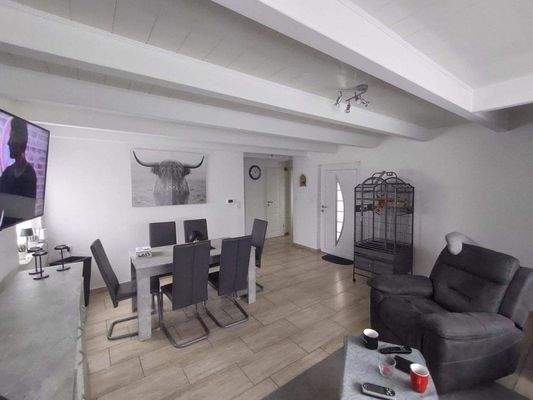 Essbereich im Wohnzimmer