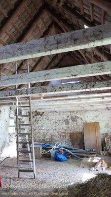 Aus dem Stallgebäude wurde der Heubaoden bereits e