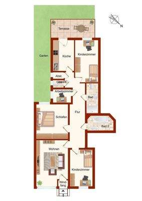 Grundriss (nicht Maßstabsgetreu)