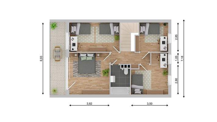 Grundriss Obergeschoss