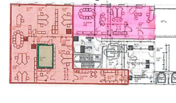 Grundriss /rosa markierte Fläche