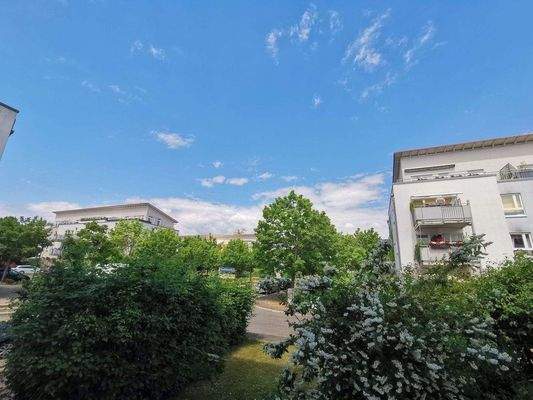 Blick aus der Wohnung