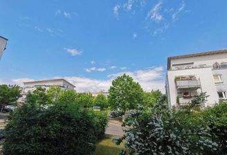 Blick aus der Wohnung