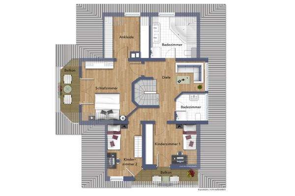 Grundriss Obergeschoss