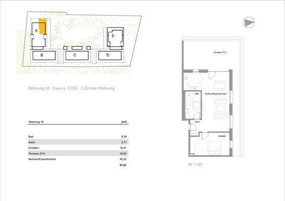 Wohnung A-16 im 3. Obergeschoss