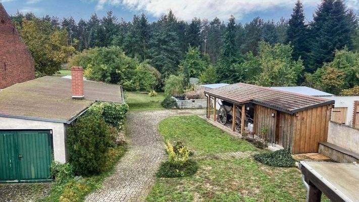 Blick aufs Grundstück