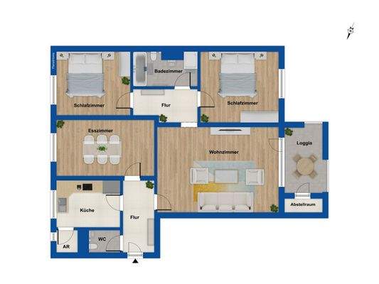 Grundriss 3. Obergeschoss