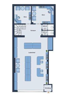 Grundriss Ladenlokal