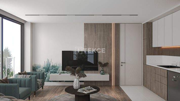 Flats for Sale Only 2 km from the Coast in Muratpaşa