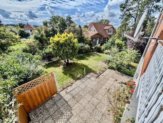 Aussicht Garten von Balkon