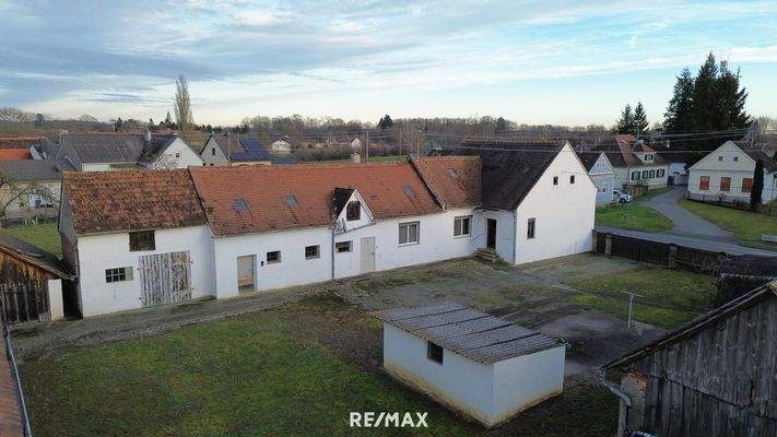 Drohenansicht Innenhof