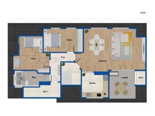 Grundriss Dachgeschoss