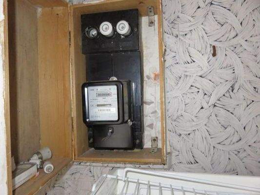 Stromzähler im Erdgeschoss