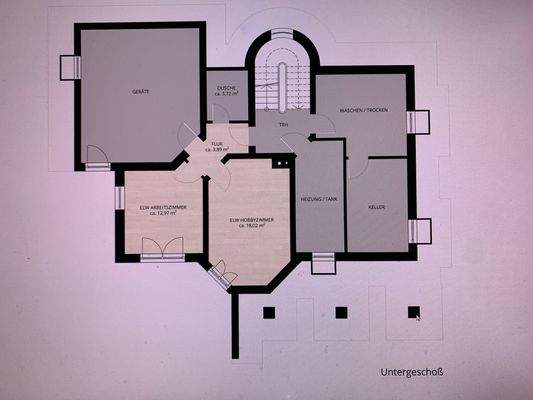 Grundriß Untergeschoß