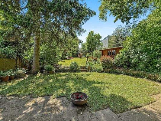 Ausblick Terrasse Sommer
