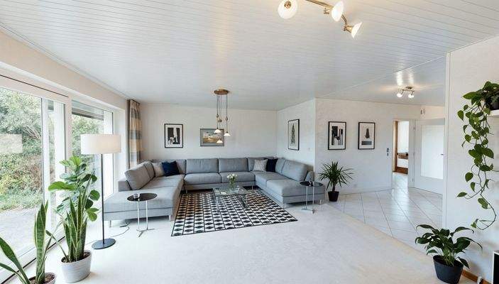 Wohnzimmer - virtuell gestaged