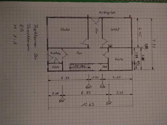 Grundriss EG  EFH Aschhorner Str. 18, Drochtersen
