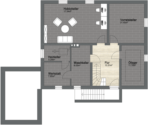 Grundriss Kellergeschoss