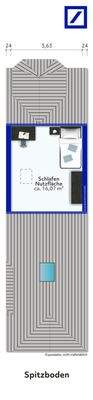 Grundriss Spitzboden