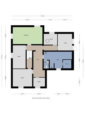 Grundriss Untergeschoss / Keller