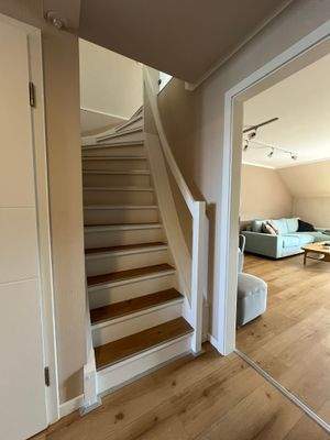 Treppe zum Dachgeschoss