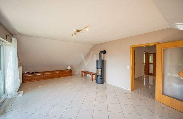 Wohnbereich mit Kamin