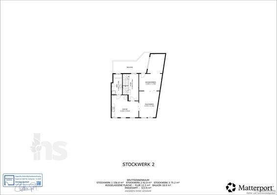 Grundriss - 1. Obergeschoss