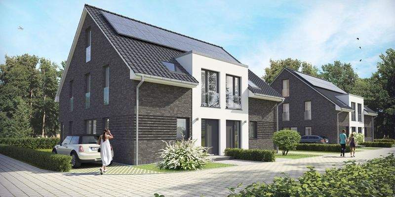 Visualisierung DHH große Variante mit Klinker