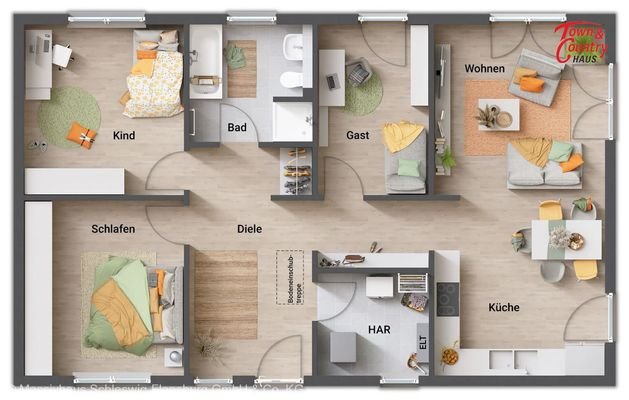 Grundriss 4 Zimmer
