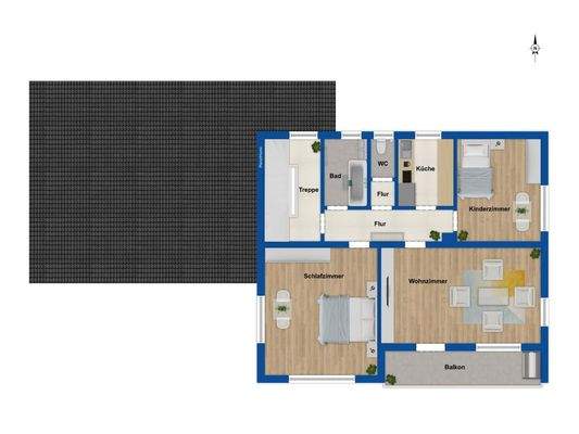 Grundriss Obergeschoss