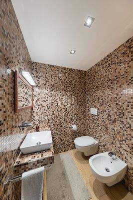 Badezimmer im Wohnzimmer