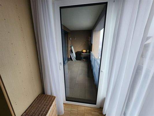 Zugang vom SZ auf Loggia