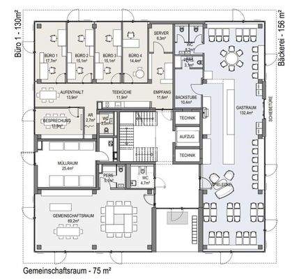 Erdgeschoss Variante 4